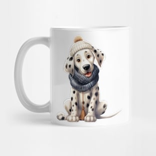 Winter Dalmatian Dog Mug